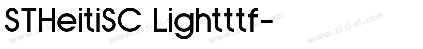 STHeitiSC Lightttf字体转换